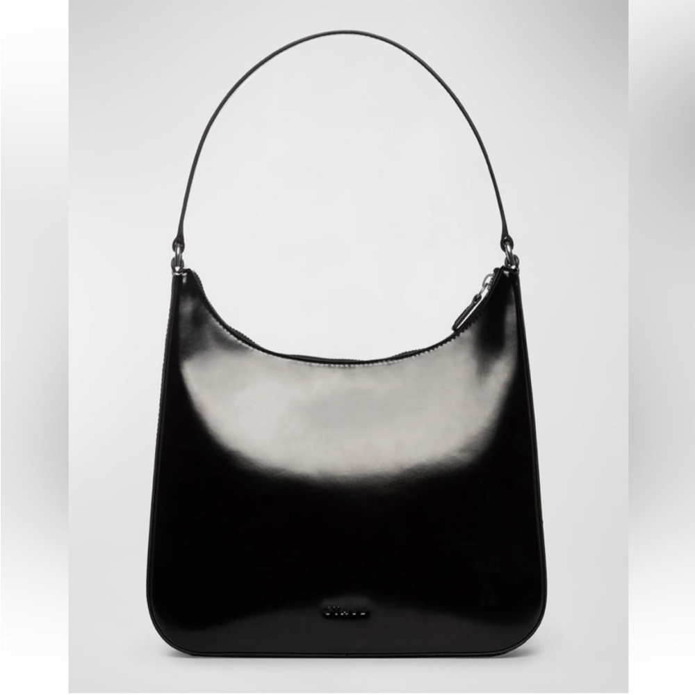 Staud Alec Zip Leather Shoulder Bag